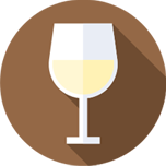 Vino blanco ícono
