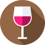 Vino tinto ícono